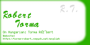 robert torma business card